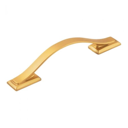 Gan Eden 96 mm Center-Center Cabinet Handle Pull, Brushed Gold Brass GA2248238